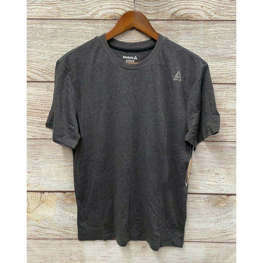 Reebok Performance Shirt Mens Size Small Grey Regular Fit Jolt SS Top Shirt New